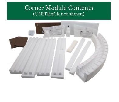 Kato USA Model Train 28886 N T-Trak Sub Terrain Layout System Corner Kit