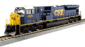Kato USA Model Train 302005 HO CSX SD80MAC w/Maxi-IV Unitrack Starter Set