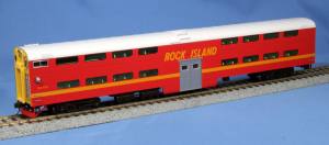 Kato USA Model Train 356024 HO RI Bi-Level Cab/Coach #CC115