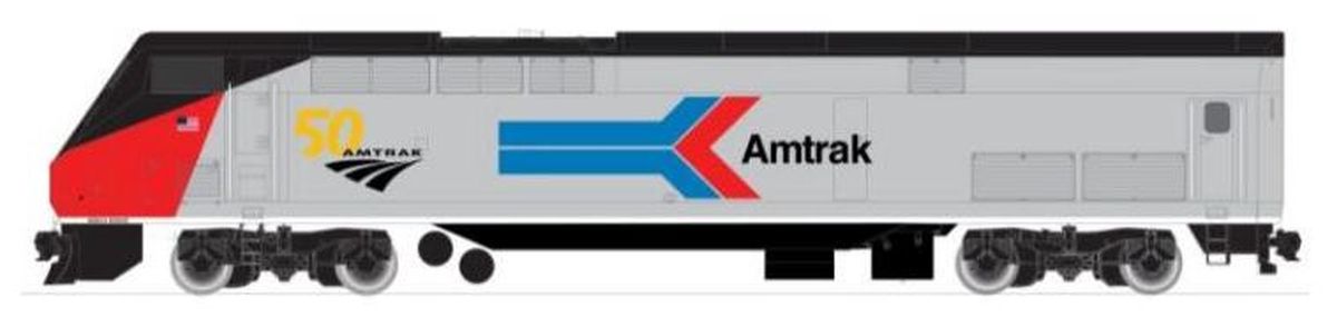 Kato USA Model Train 376114LS HO P42 Diesel Amtrak PhI #161/50th Anniversary w/ESU LokSoun
