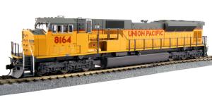 Kato USA Model Train 376392 HO SD90/43MAC Diesel UP #8164