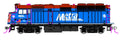 Kato USA Model Train 376574DCC F40PH with Ditch lights Chicago Metra Standard Paint #142 DC