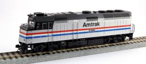 Kato USA Model Train 376582 HO F40PH Diesel w/Ditch Lights Amtrak PhIII #396