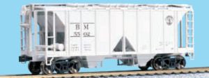 Kato USA Model Train 380201 N ACF 70t Cvd.Hopper 3pk B&M #5502 5511 5516