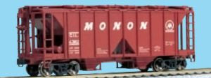 Kato USA Model Train 380204 N ACF 70t Cvd.Hopper 3pk Monon #4331 4376 4382
