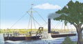 Lindberg Model Company 200 Fultons Clermont Paddle Wheel Steamship