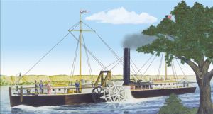 Lindberg Model Company 200 Fultons Clermont Paddle Wheel Steamship