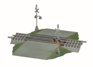 Lionel Train 12052 O RTR FasTrack Grade Crossing w/Flasher