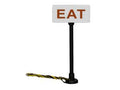 Lionel Train 1956210 Eat Lighted Signs 2pk