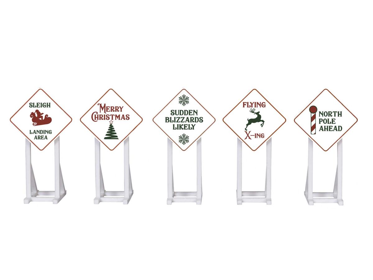 Lionel Train 2030260 O RTR Christmas Signs/5pc