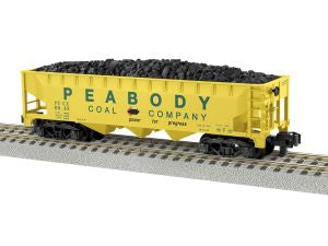 Lionel Train 2219323 AF 3 Bay Hopper Peabody Coal #6943 (not shown)
