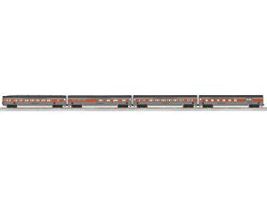 Lionel Train 2219430 AF Streamlined Passenger Car NH 4-Pack (not shown)
