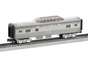Lionel Train 2227240 O RTR SF Chief #501 Add-On Vista Dome