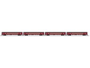 Lionel Train 2227250 O Norfolk & SOU Excursion Coach 4-Pack