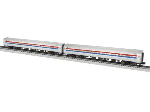 Lionel Train 2227290 O RTR Amtrak Amfleet Phase 3 Coach two-Pack