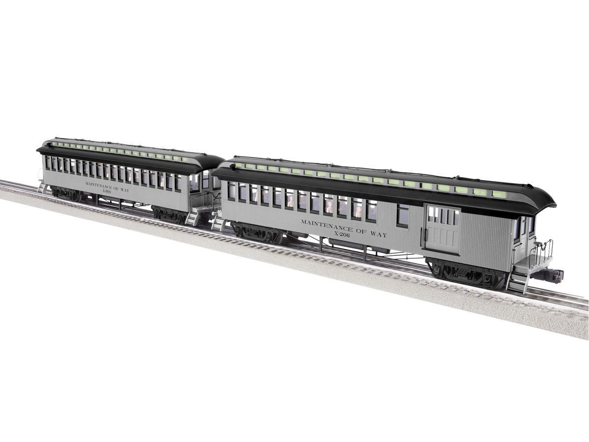 Lionel Train 2227410 O MOW Combine/Coach 2-Pack
