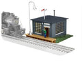 Lionel Train 2229030 O RTR PEP Train Orders Building