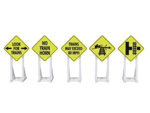 Lionel Train 2230140 O RTR Railroad Signs 5pk