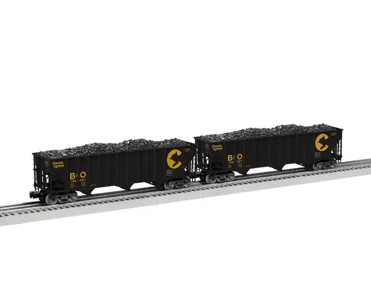 Lionel Train 2326088 O Chessie 100T Hopper 2 Pack (C&O)