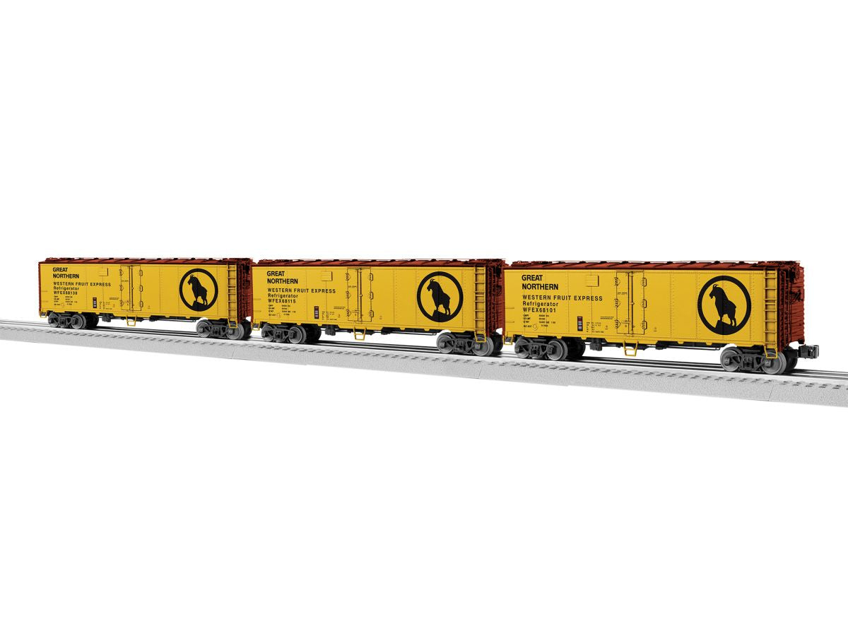Lionel Train 2326320 O GN VISION Reefer 3pk