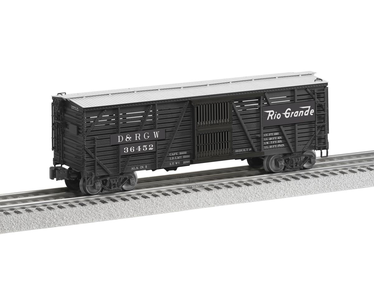 Lionel Train 2326340 O Rio Grande VISION Stock Car 3pk