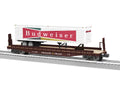 Lionel Train 2326400 O TTX 50 Flatcar w/Budweiser Trailer