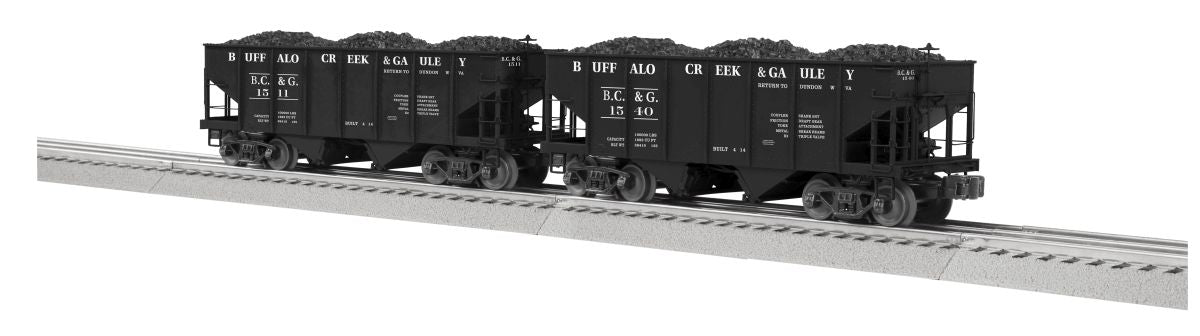 Lionel Train 2326460 O Buffalo Creek & Gauley GLA Hopper 2pk