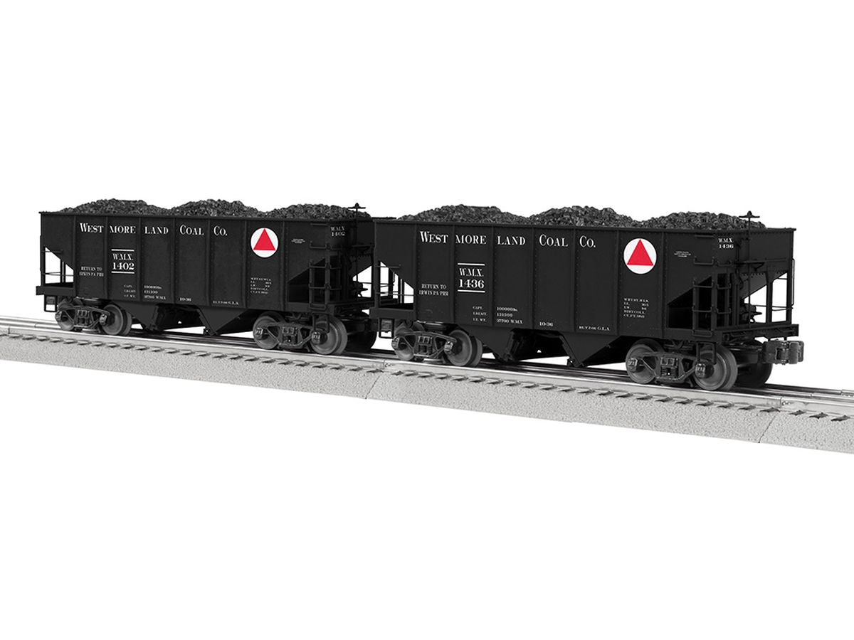 Lionel Train 2326500 O Westmoreland Coal GLA Hopper 2pk