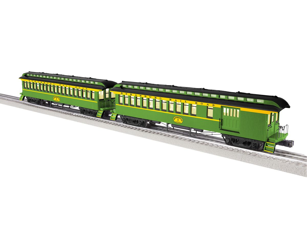Lionel Train 2327080 O Strasburg Railroad Coach 2 Pack A(1970s)