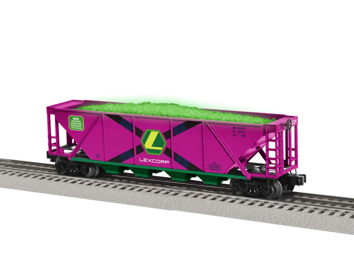 Lionel Train 2328100 O RTR DC Comics LexCorp Kryptonite Hopper