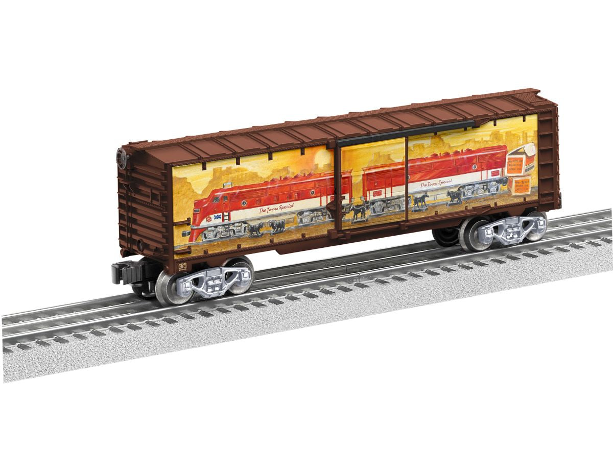 Lionel Train 2328300 O RTR Angela Trotta Thomas Texas Special Boxcar