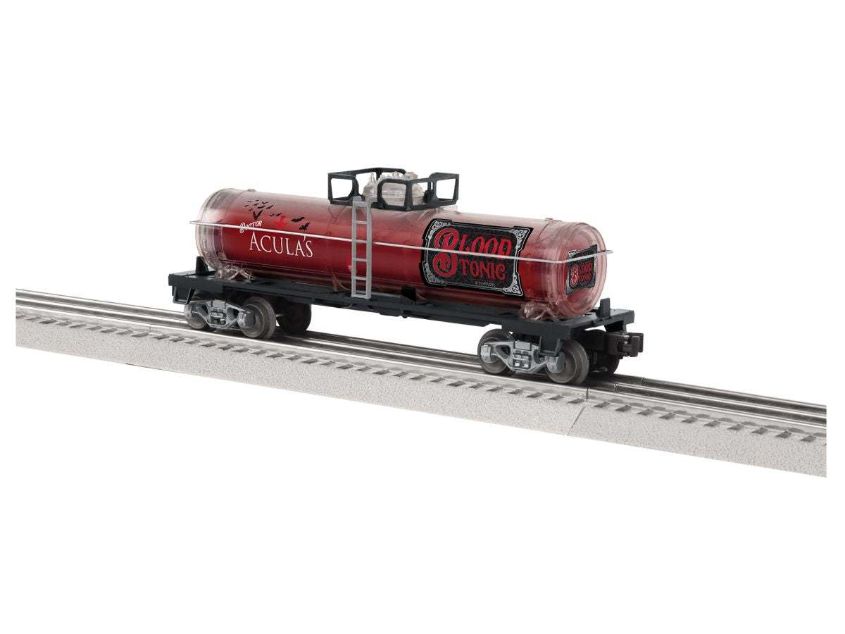 Lionel Train 2328360 O RTR Dr. Acula Blood Tonic Tank Car