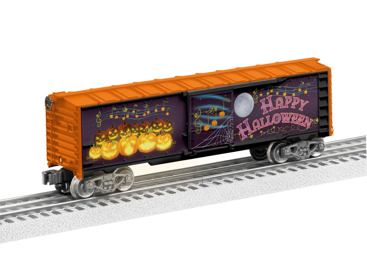 Lionel Train 2328370 O RTR Spooky Sounds Boxcar w/Illumination