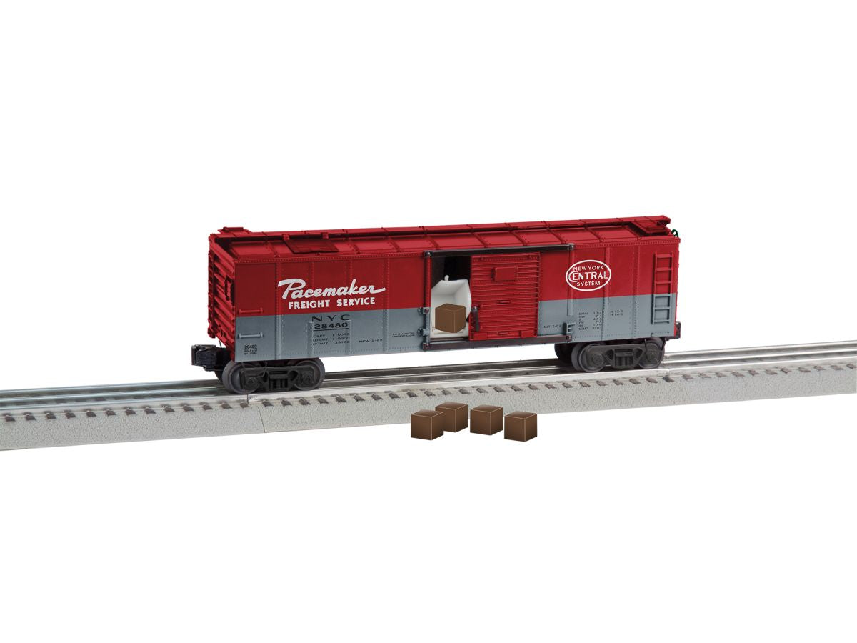 Lionel Train 2328480 O RTR NYC Pacemaker Merchandise Boxcar