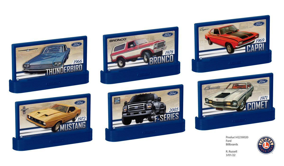 Lionel Train 2330020 O RTR Ford Billboard Pack