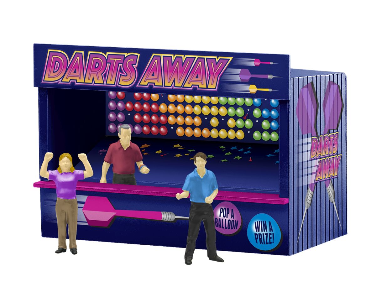 Lionel Train 2330050 O RTR Midway Game 3-Pack with Figures