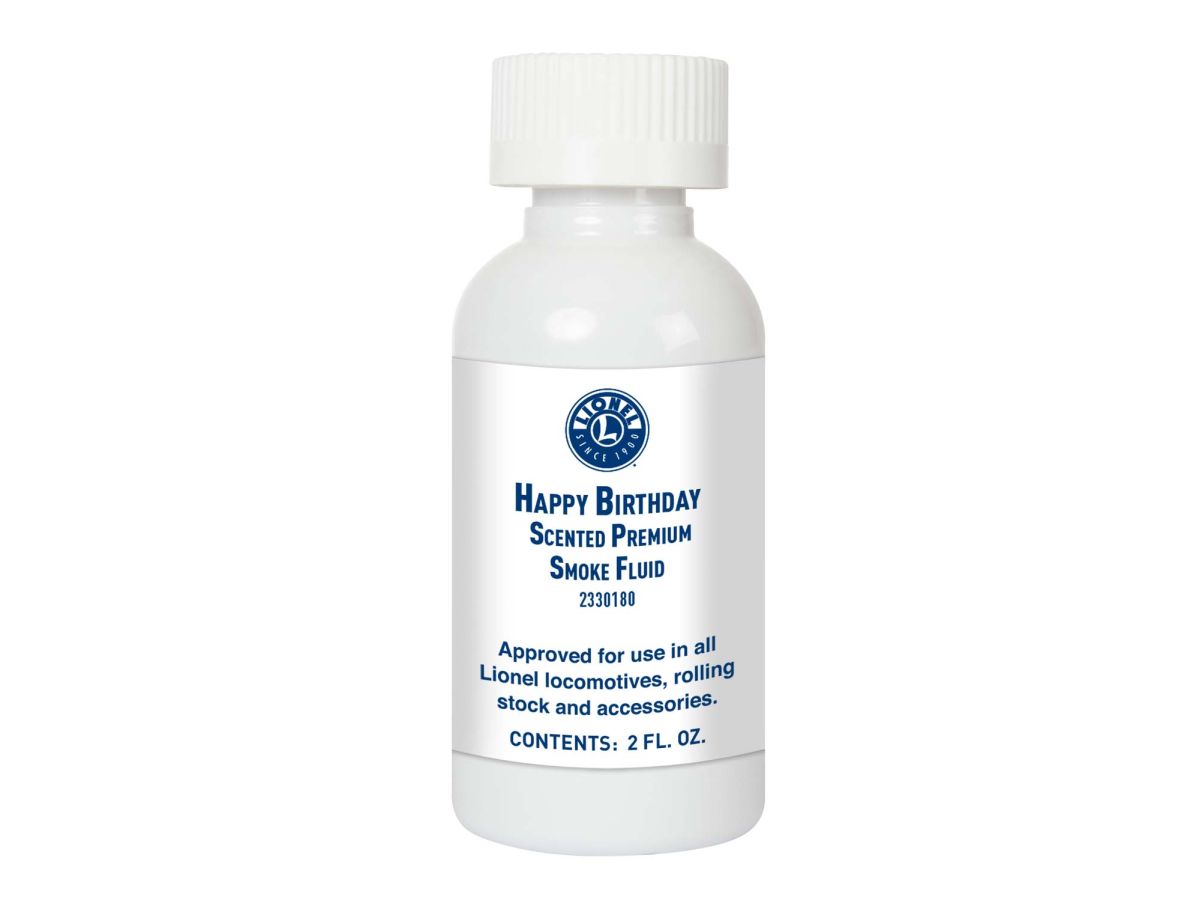 Lionel Train 2330180 O RTR Scented Smoke Fluid Happy Birthday 2oz