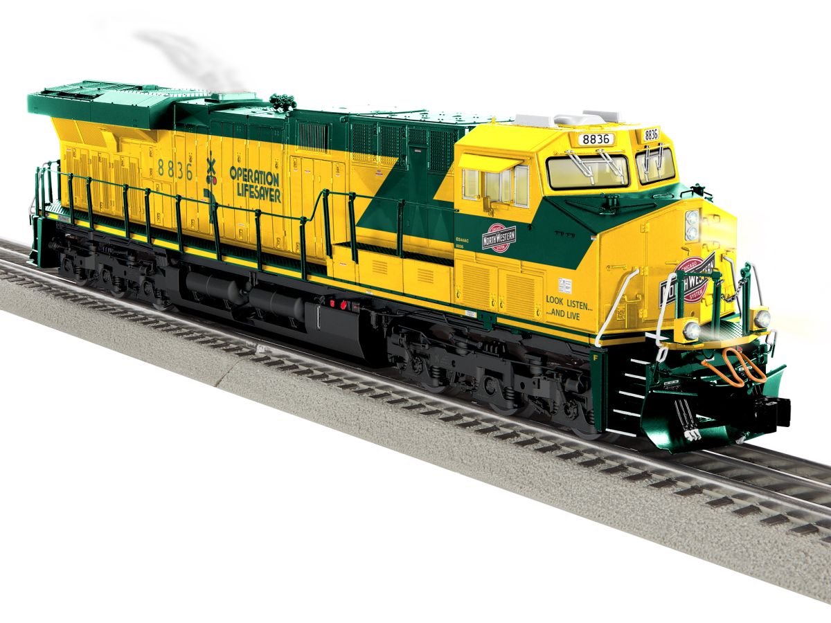 Lionel Train 2333451 O BTO CNW ES44AC #8836 Diesel/LCS