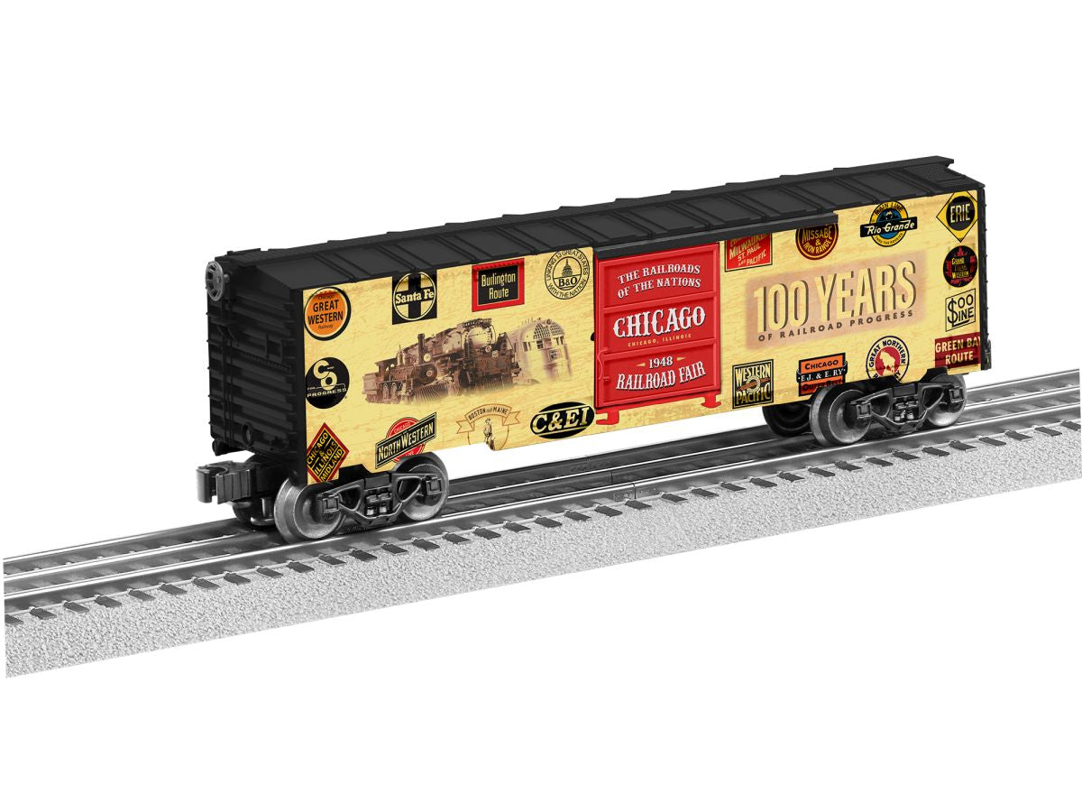 Lionel Train 2338010 O RTR Chicago Railroad Fair Boxcar