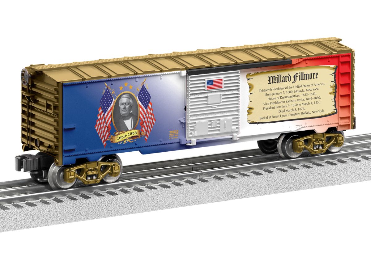 Lionel Train 2338030 O RTR Millard Fillmore Presidents Boxcar
