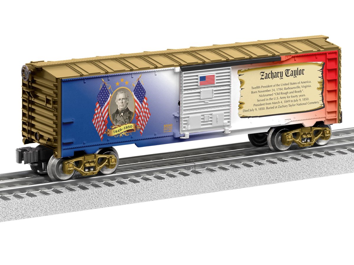 Lionel Train 2338040 O RTR Zachary Taylor Presidents Boxcar