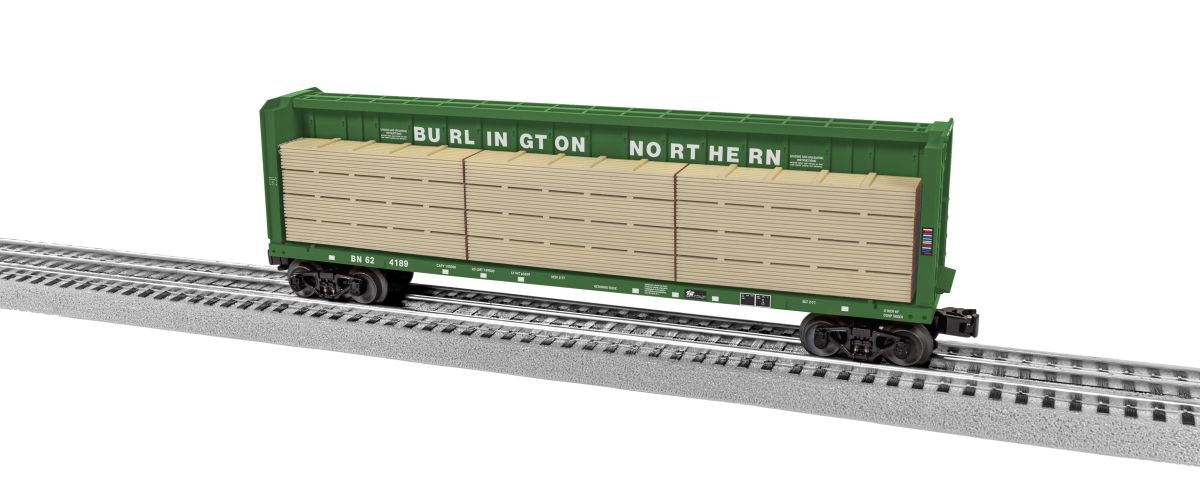 Lionel Train 2343061 O BN Centerbeam Flatcar #624189