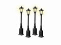 Lionel Train 24156 O RTR Lionelville Street Lamps/4pk