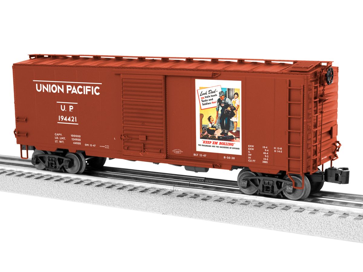 Lionel Train 2426090 O UP WWII PS1 w/sounds Look Dad