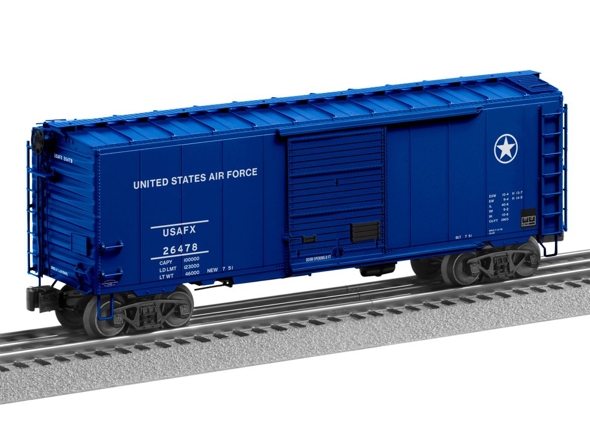 Lionel Train 2426130 O PS-1 Boxcar w/PatriotSounds US Air Force #26478