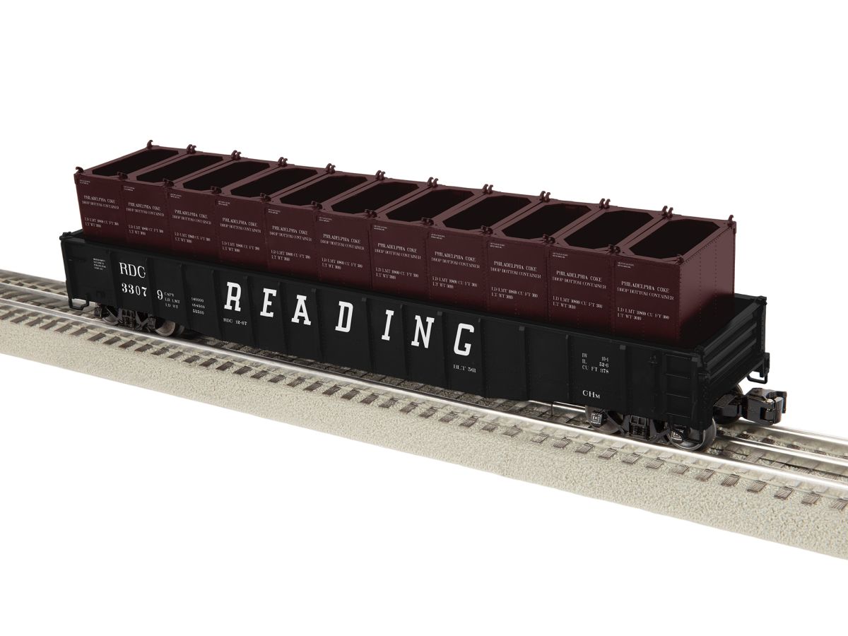 Lionel Train 2426300 O PS-5 Gondola RDG #33079 with Coke Containers