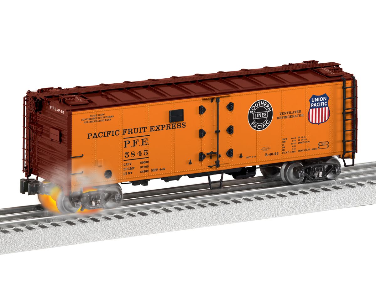 Lionel Train 2426350 O PFE Hotbox Reefer #5845