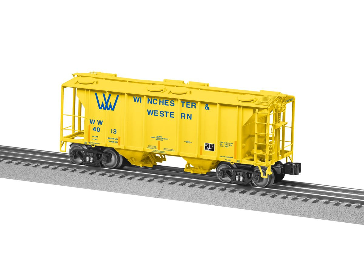 Lionel Train 2426670 O Winchester & Western PS-2 Covered Hopper #4013