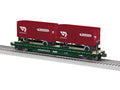 Lionel Train 2426710 O Deer Dash 50 TOFC Flatcar w/2 20 Trailers