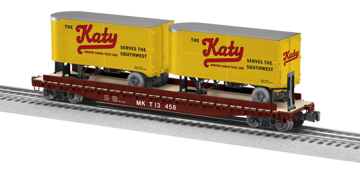 Lionel Train 2426720 O MKT 50 TOFC Flatcar w/2 20 Trailers